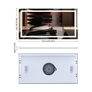 Smart LED Vanity Mirror Wall Mounted with Bluetooth